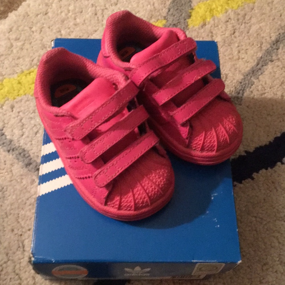 Adidas originals Velcro sneakers.